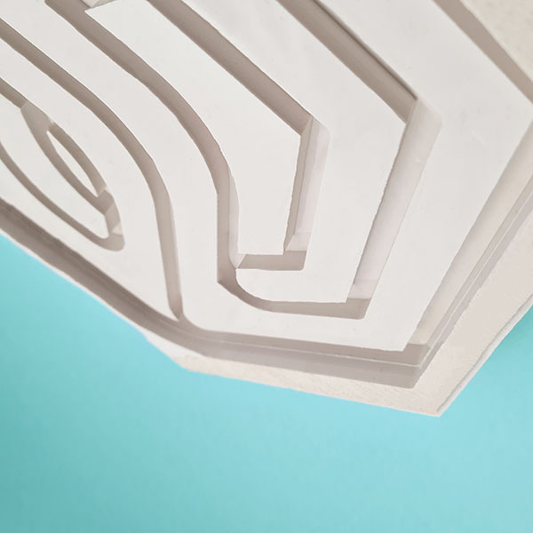Picture of a white silicone rubber mould