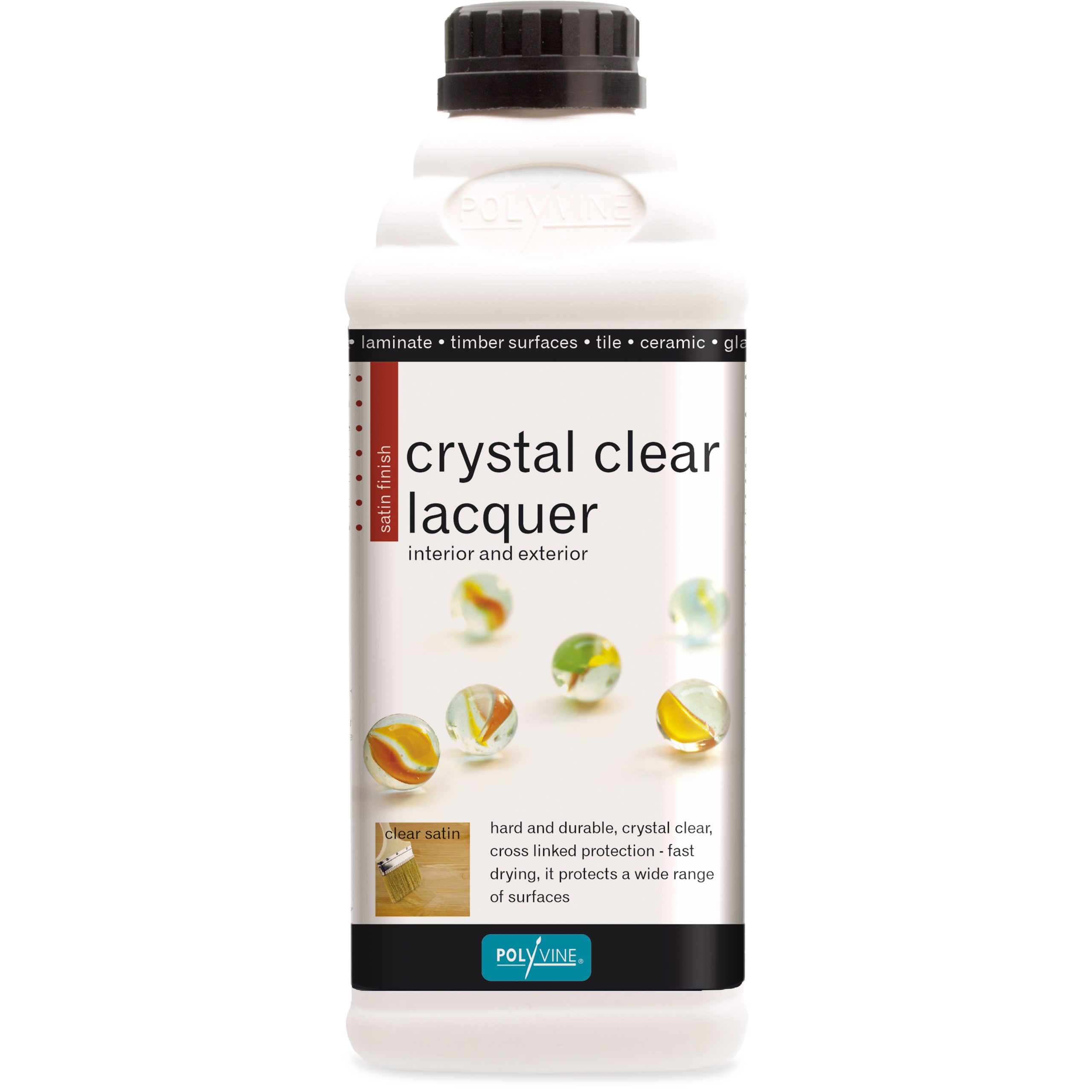 crystal clear lacquer satin 1 litre