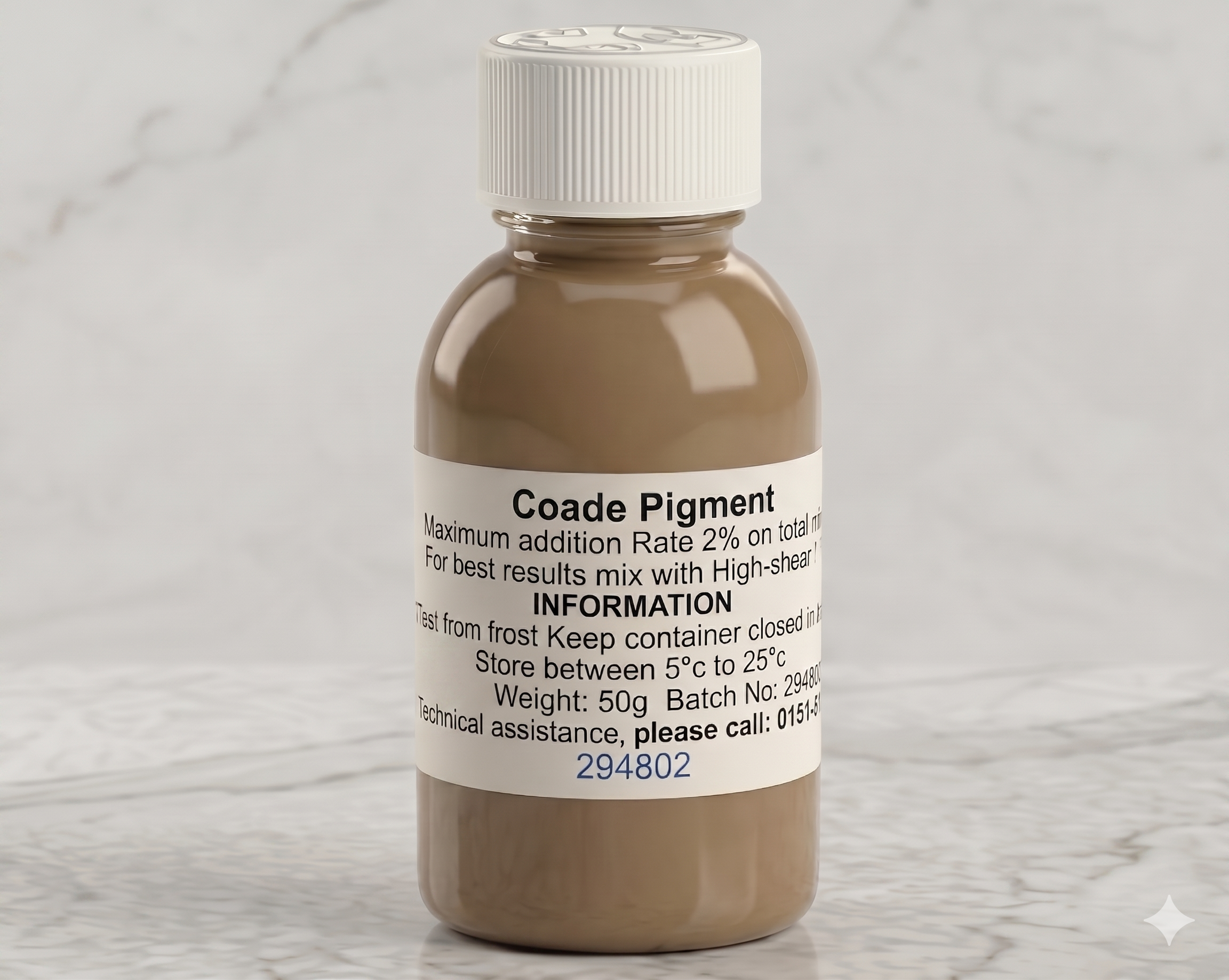 Bottle of Jesmonite coade pigment 50 gram