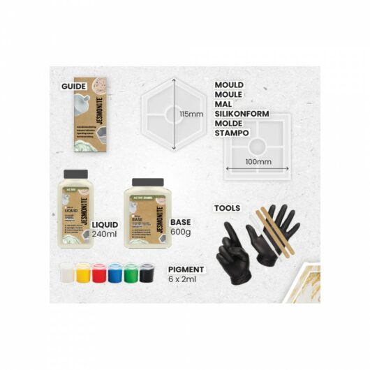 Contents of the Jesmonite kit