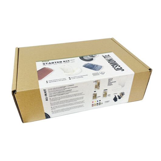 Packaging for the Jesmonite AC100 Kit