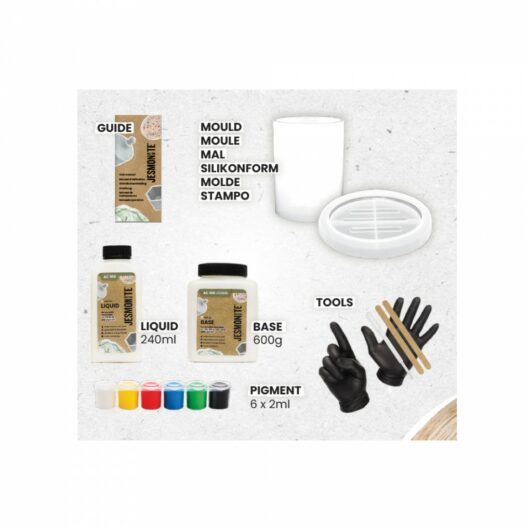 Contents of the Jesmonite kit