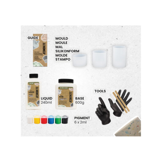 Contents of the Jesmonite kit