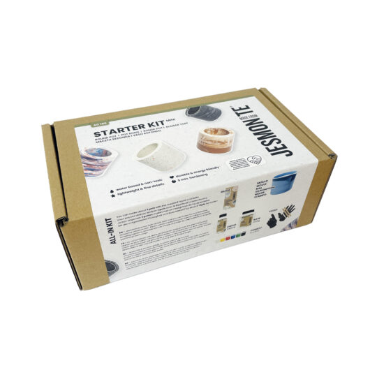 Packaging for the Jesmonite AC100 Kit