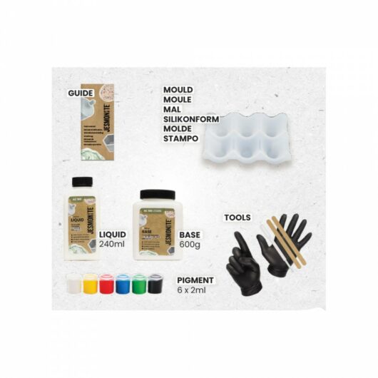 Contents of the Jesmonite kit