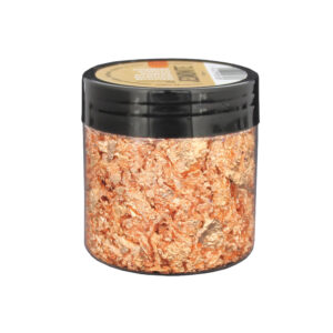 Metallic Copper Flakes in Container