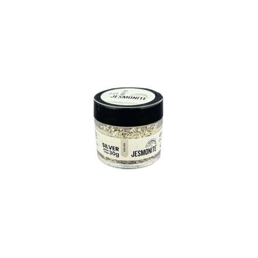 Silver Glitter Chips Tub - Front