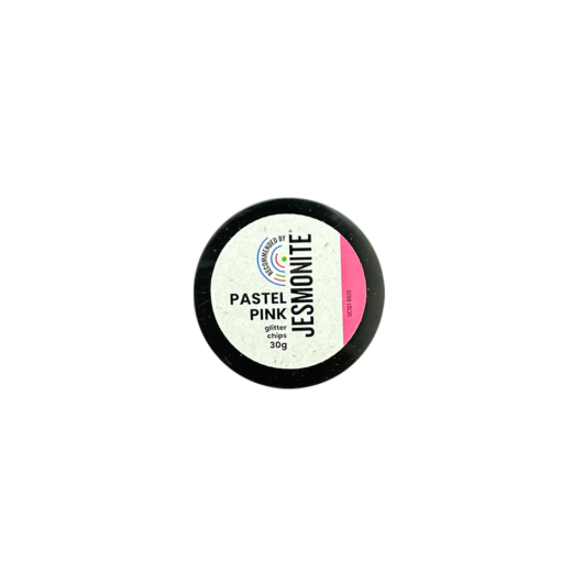 Pastel Pink Glitter Chips Tub - 30g