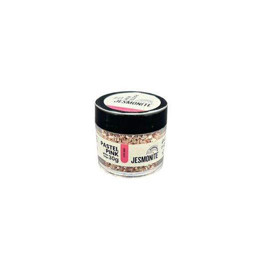 Pastel Pink Glitter Chips Tub - Front
