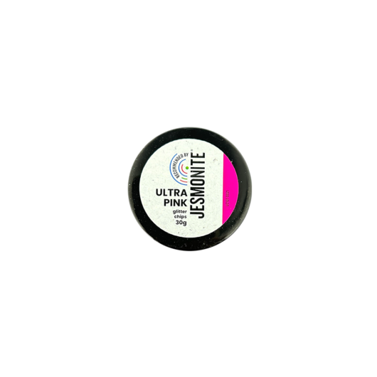 Ultra Pink Glitter Chips Tub - 30g