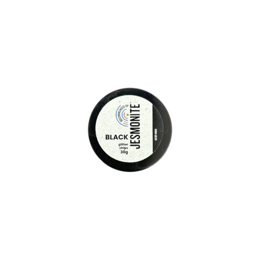 Black Glitter Chips Tub - 30g