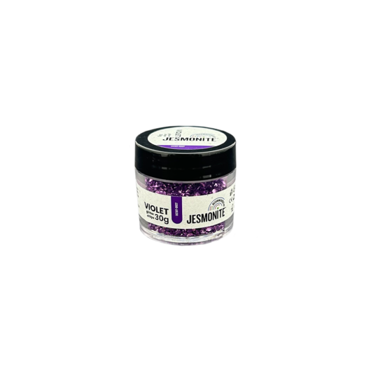 Violet Glitter Chips Tub - Front