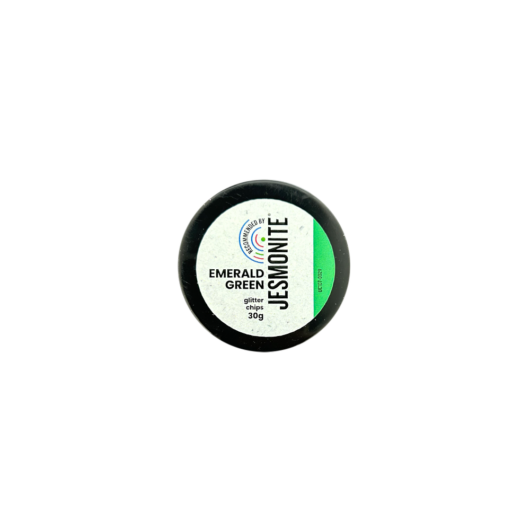 Emerald Green Glitter Chips Tub - 30g