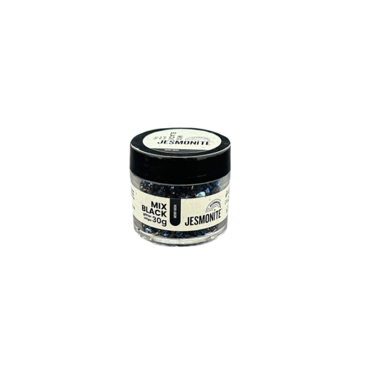 Black Mix Glitter Chips - Front