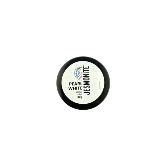 Pearl White Glitter Chips - 30g