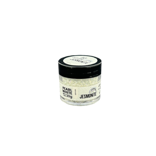 Pearl White Glitter Chips - Front