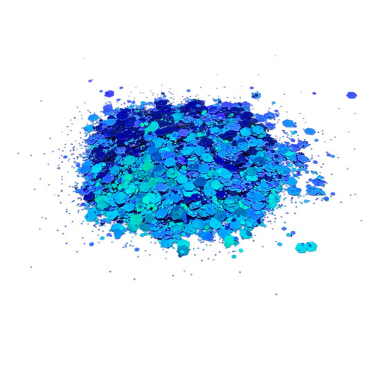 Marine Blue Sparkling Glitter
