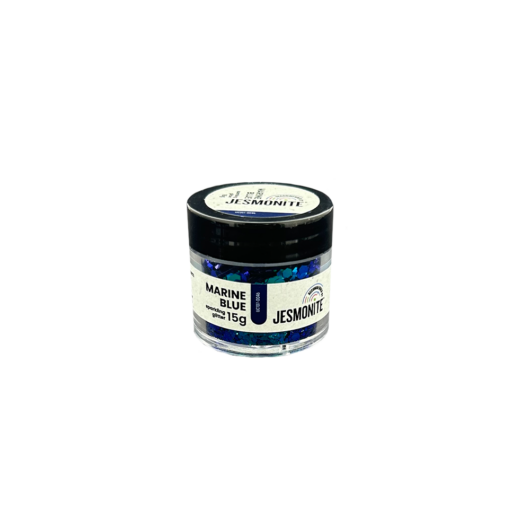 Marine Blue Sparkling Glitter - Front