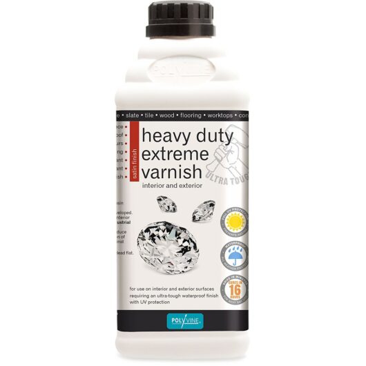 Polyvine Heavy Duty Extreme Varnish 1 litre bottle