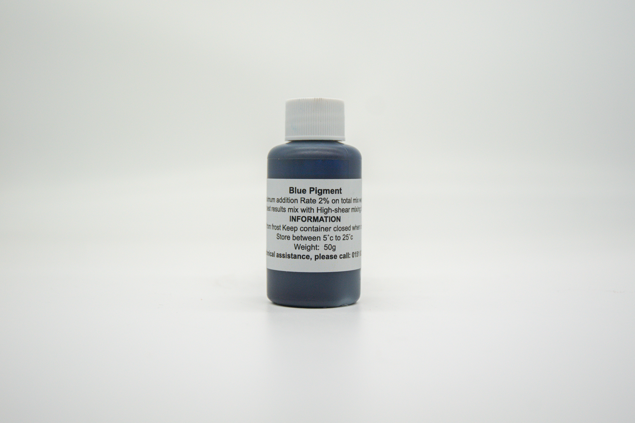 bottle of Jesmonite blue pigment 50 gram