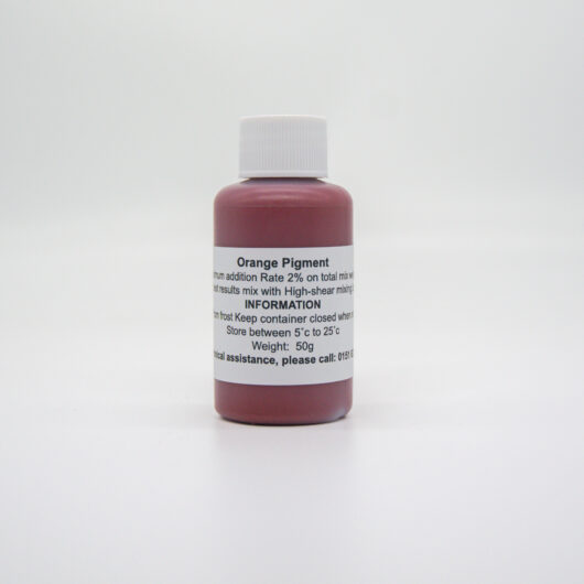 50 gram bottle of jesmonite orange pigment