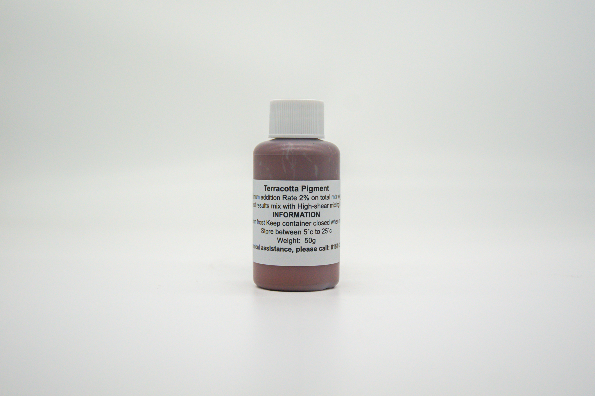 bottle of Jesmonite terracotta pigment 50 gram
