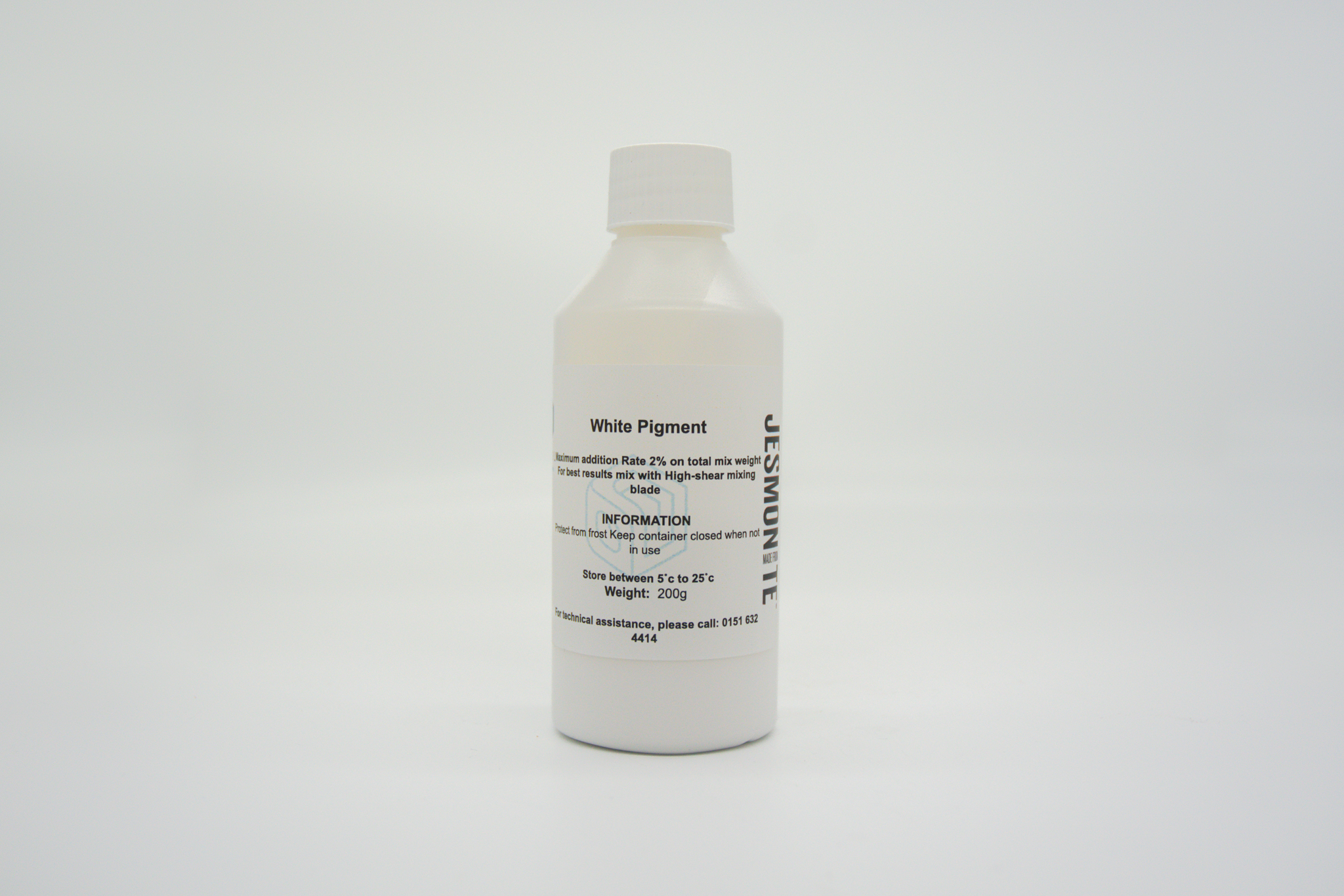 bottle of Jesmonite white pigment 200 gram