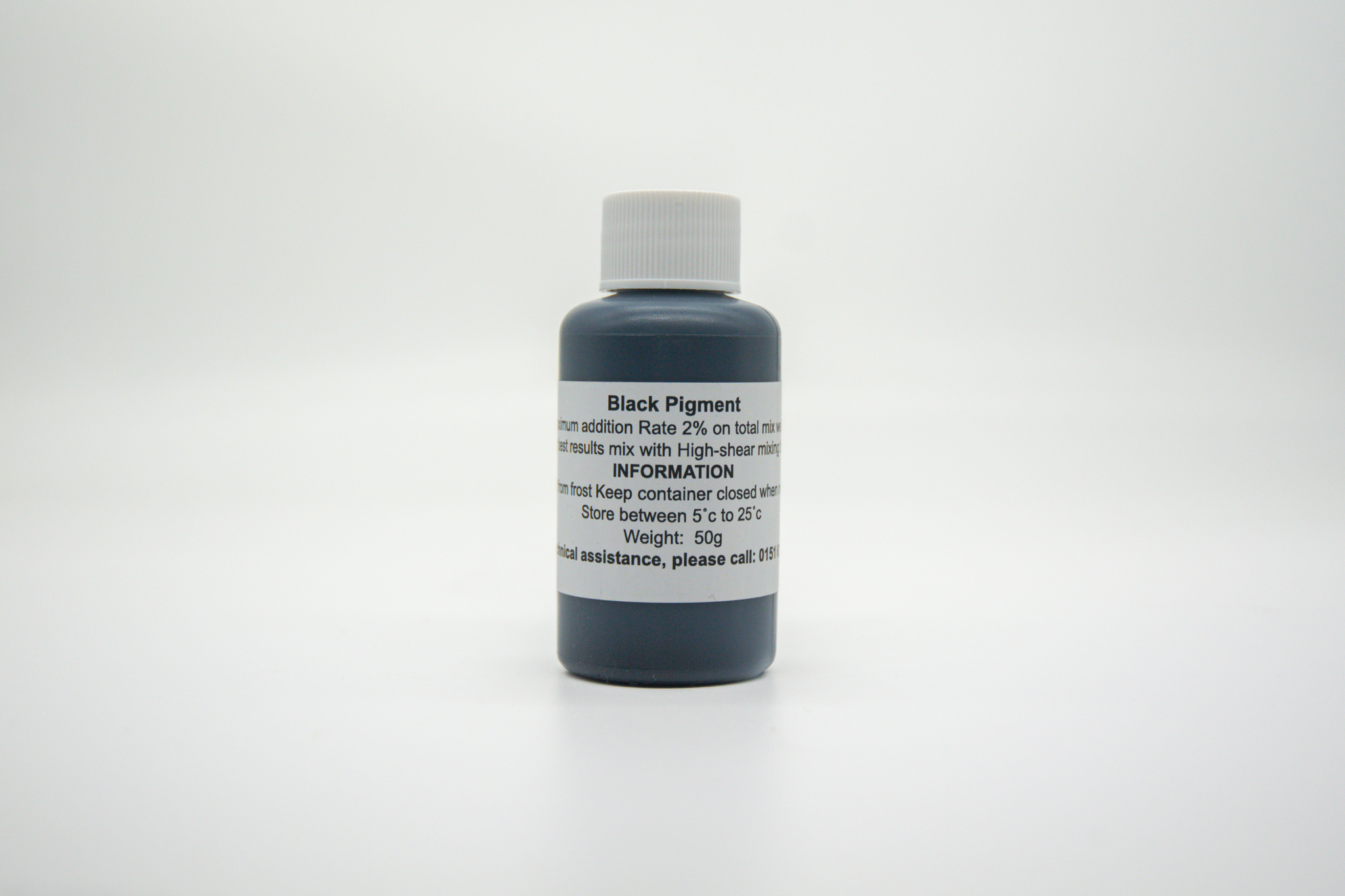 Bottle of Jesmonite black pigment 50g