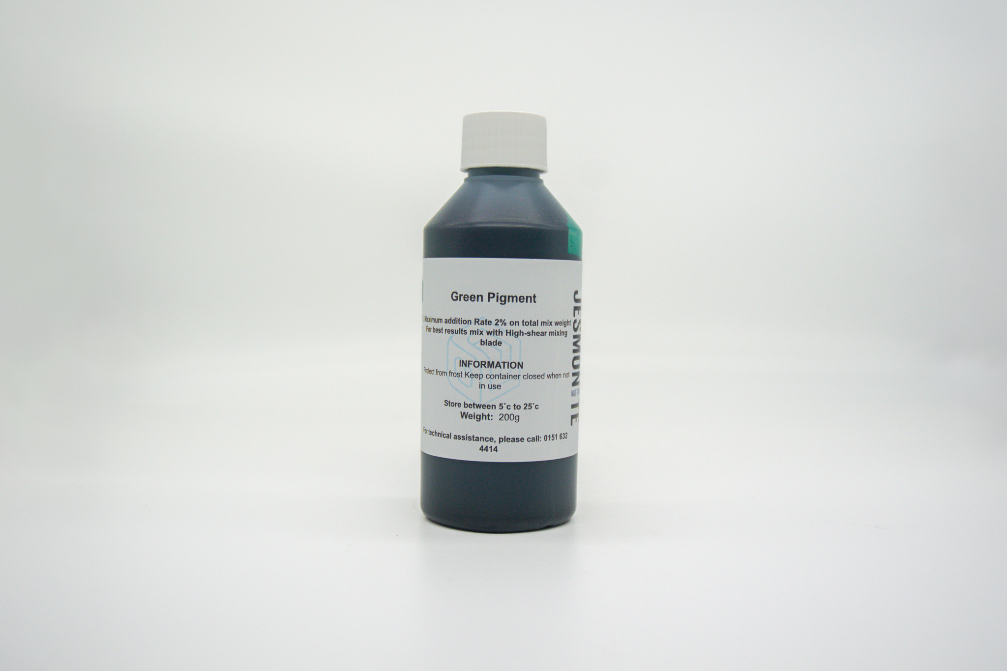 Bottle of Jesmonite green pigment 200gm