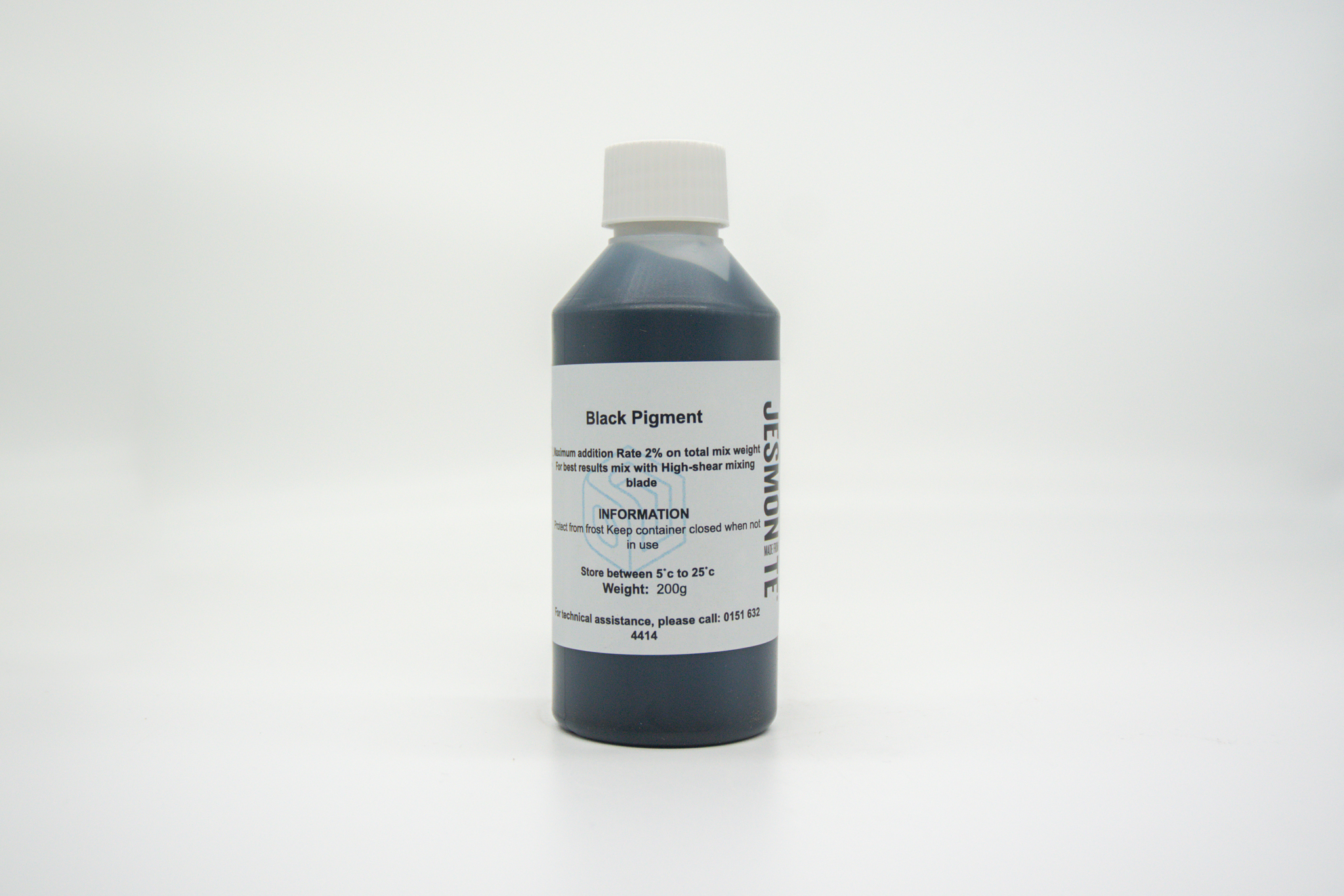Bottle of Jesmonite black pigment 200gm