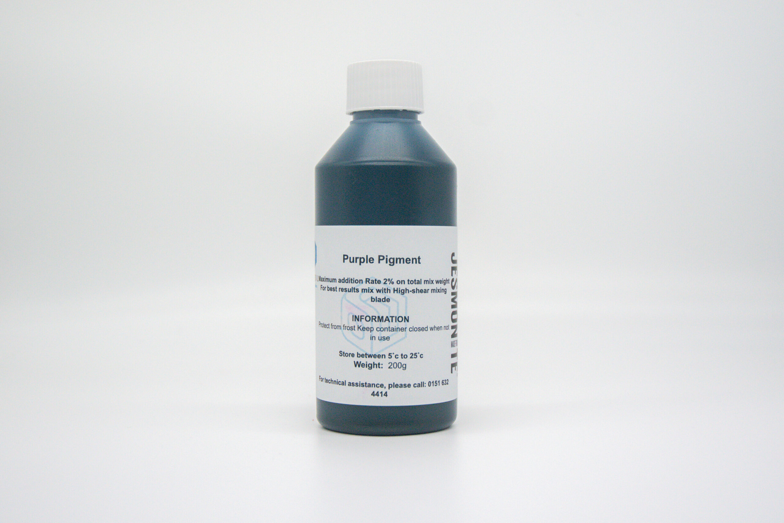 Bottle of 200 gram jesmonite purple pigment