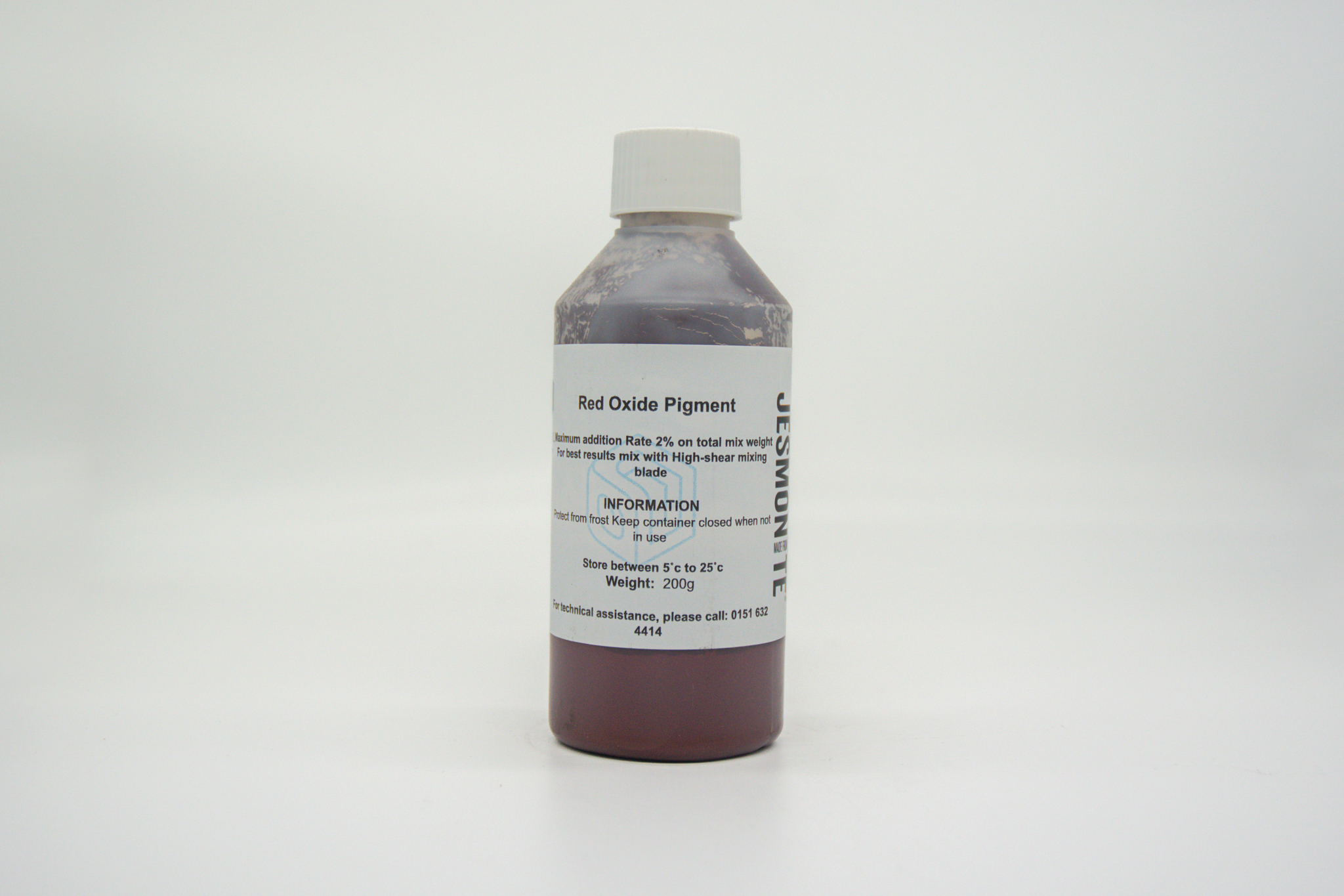 Bottle of Jesmonite red oxide pigment 200gm