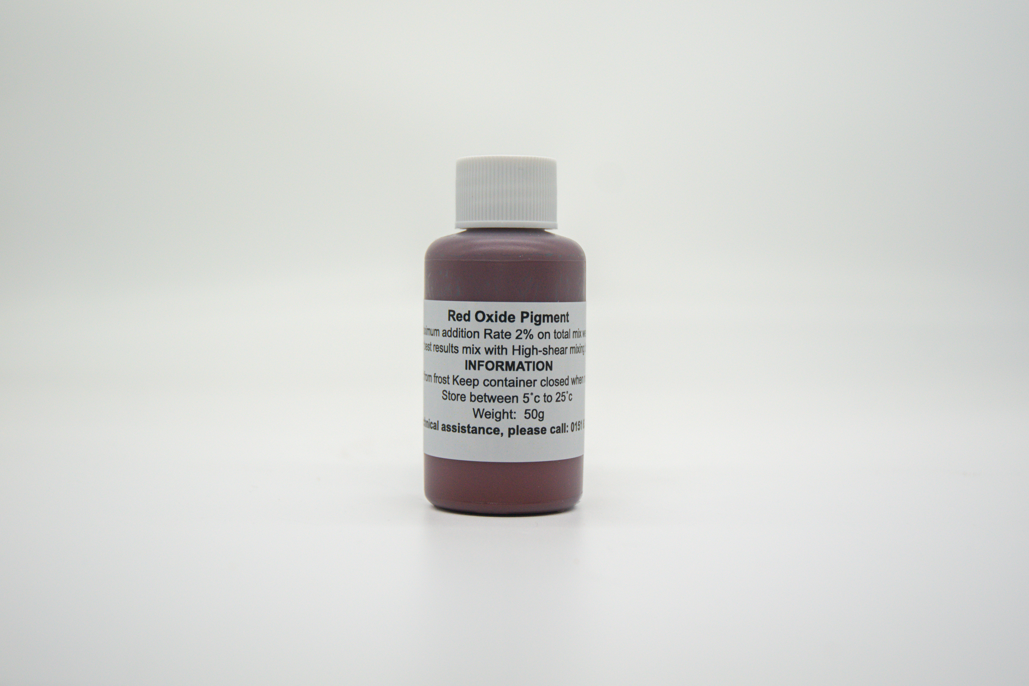 Bottle of Jesmonite red oxide pigment 50g