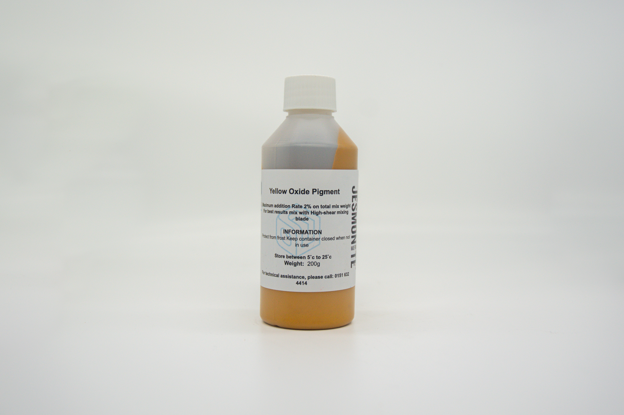 bottle of Jesmonite yellow oxide pigment 200 gram