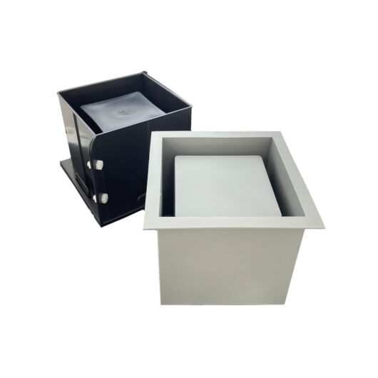 Example mould and support case side by side