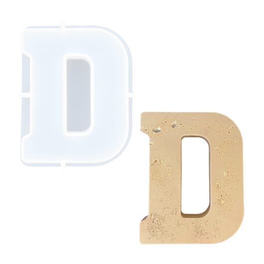 Picture of Letter D silicone mould