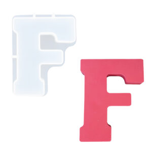 Picture of letter F silicone rubber mould