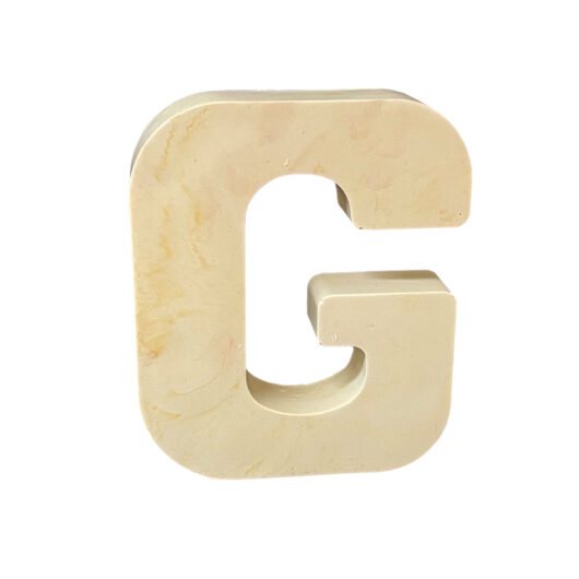 Picture of letter G silicone rubber mould