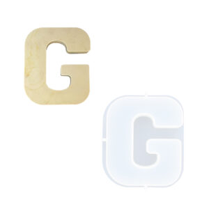 Picture of letter G silicone rubber mould