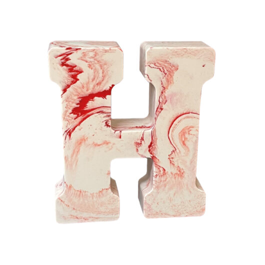 Picture of letter H silicone rubber mould