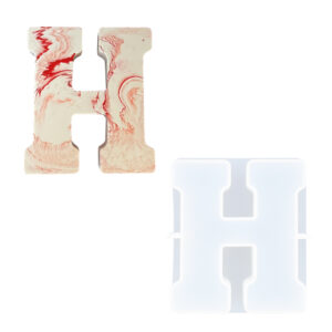 Picture of letter H silicone rubber mould