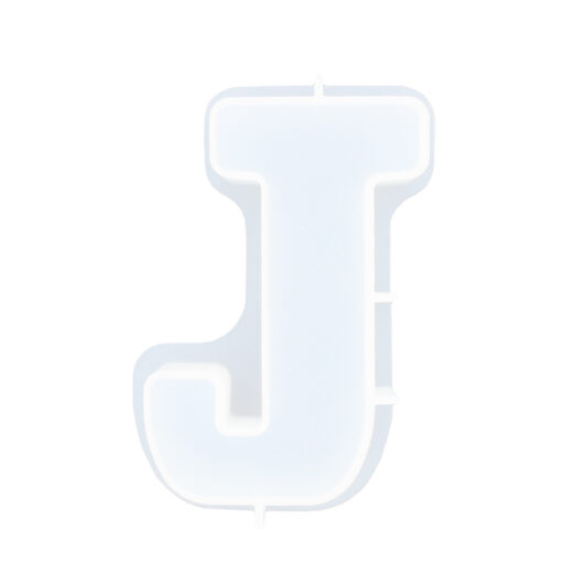Picture of letter J silicone rubber mould