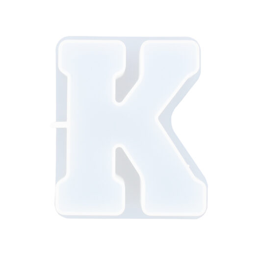 Picture of letter K silicone rubber mould