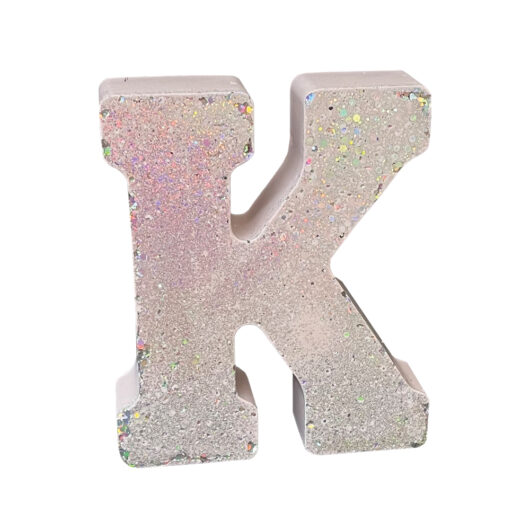 Picture of letter K silicone rubber mould
