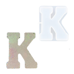 Picture of letter K silicone rubber mould