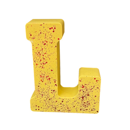 Picture of letter L silicone rubber mould