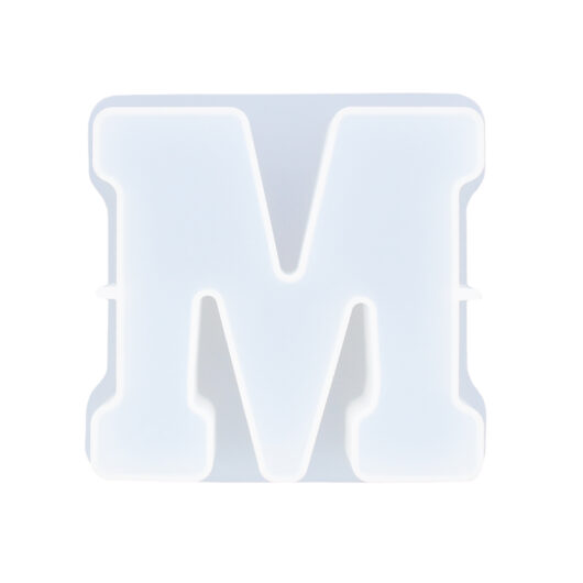 Picture of letter M silicone rubber mould
