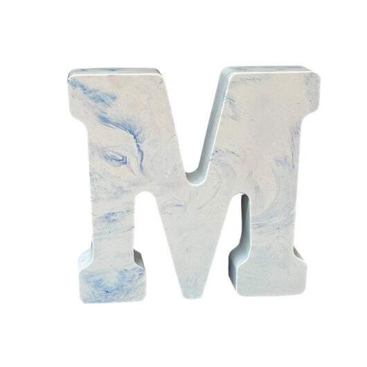 Picture of letter M silicone rubber mould
