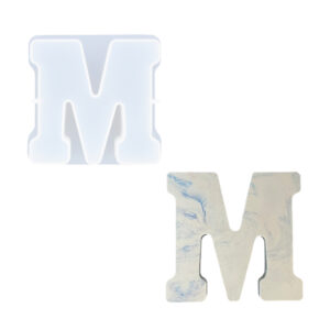 Picture of letter M silicone rubber mould
