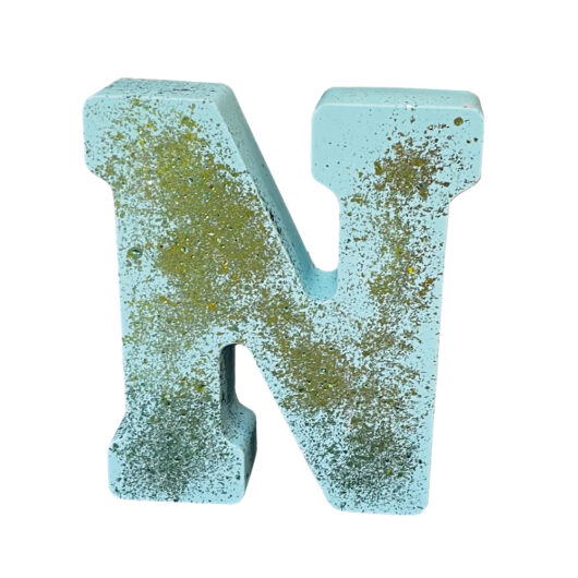 Picture of letter N silicone rubber mould